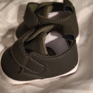 Stylish Olive Baby Walker Shoes